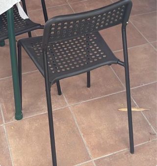 Sillas de exterior negras