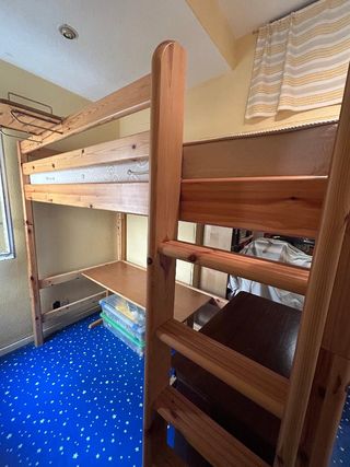 Cama alta de Flexa infantil/juvenil de madera