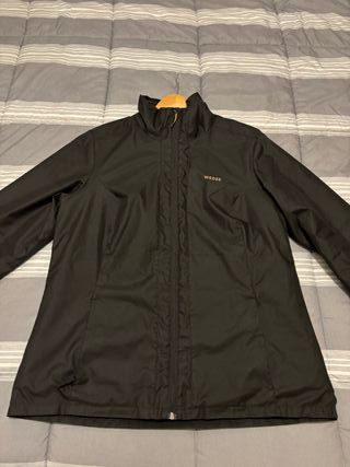 Chaqueta Impermeable Esquí Wedze Negra