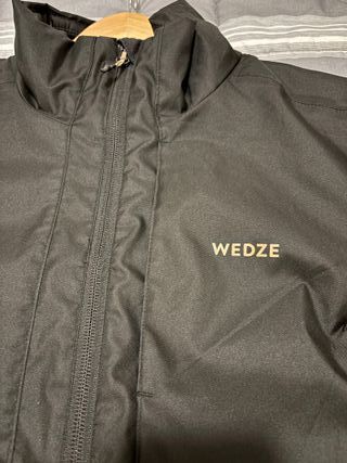 Chaqueta Impermeable Esquí Wedze Negra