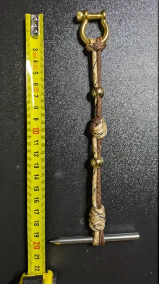 Pulsera Paracord Beige y Marrón