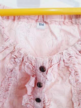 Top niña T4 rosa volantes Capt'n Tortue