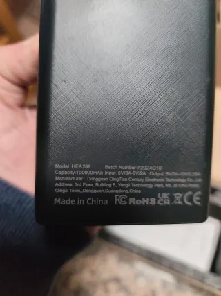 Power Bank 100000mAh Preto