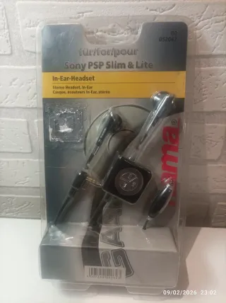 Auriculares Hama para PSP Slim & Lite Negros