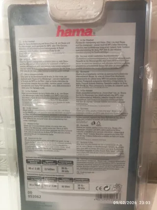 Auriculares Hama para PSP Slim & Lite Negros