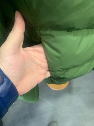 Piumino donna Nolita verde piuma caldo