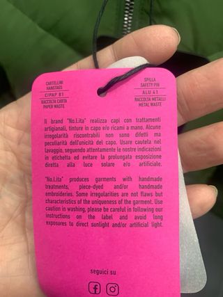 Piumino donna Nolita verde piuma caldo