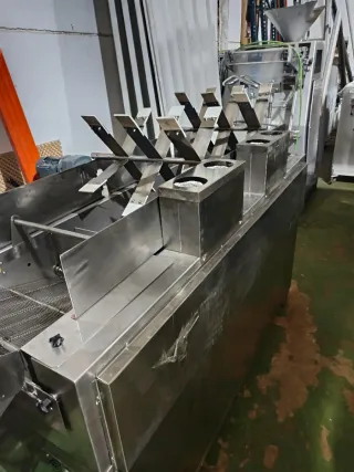 Freidora continua industrial acero inox