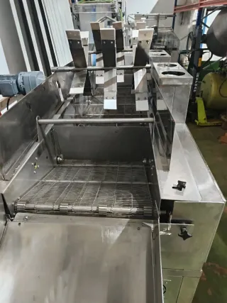 Freidora continua industrial acero inox