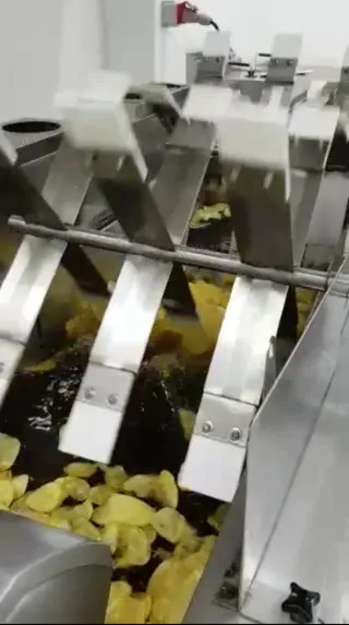 Freidora continua industrial acero inox