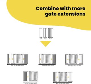 Safety 1st Easy Close Extensión Barrera Metálica 2