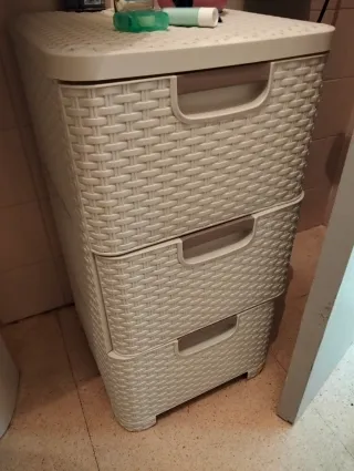 Mueble de baño organizador beige