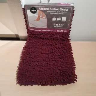 Alfombra Baño Shaggy Morada 50x70 cm