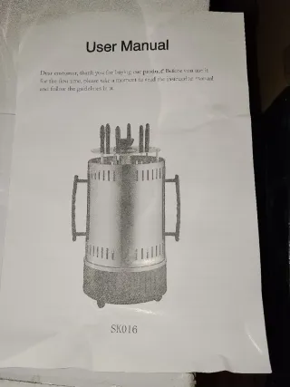 Asador Eléctrico Vertical Cromado