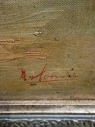 Escena costumbrista de interior,