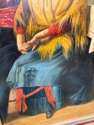 Escena costumbrista de interior,