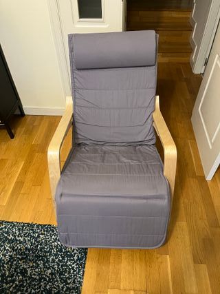 Silla Mecedora con Reposapiés Ajustable