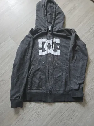 Sudadera DC Gris con Cremallera