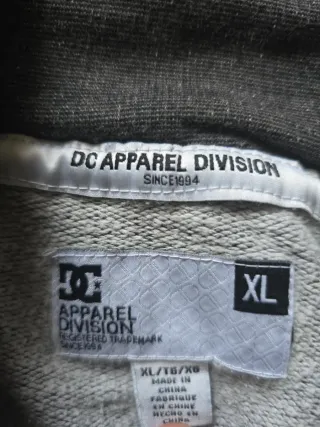 Sudadera DC Gris con Cremallera