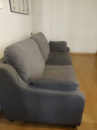 Sofá 2 plazas gris