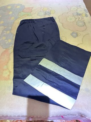 Ropa Trabajo Reflectante Azul,1 pantalón y3 camis