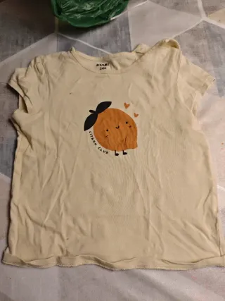 Camiseta Kiabi 24M Naranja Fruta