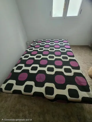 Sofá Cama Tela Diseño Geométrico