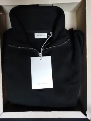 Sudadera Zara cuello alto cremallera Heavyweight