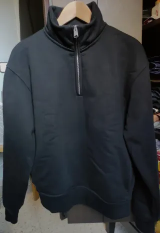 Sudadera Zara cuello alto cremallera Heavyweight