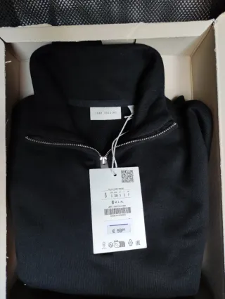 Sudadera Zara cuello alto cremallera Heavyweight