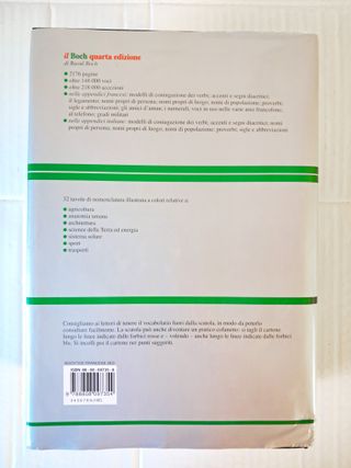 Dizionario "Il Boch" Francese Italiano 4 Edizione