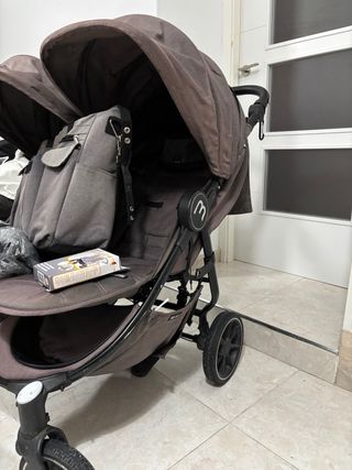 Carro gemelar bebé - todos los accesorios