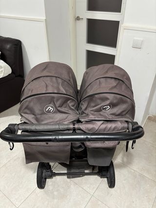 Carro gemelar bebé - todos los accesorios