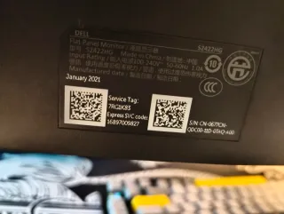 Monitor curvo DELL 24'' 165Hz