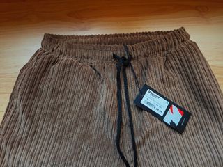 Pantalón pana fina GALLERY marrón