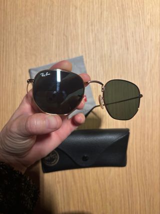 Ray-Ban Hexagonal 51mm Oro/Verde