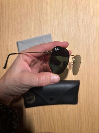 Ray-Ban Hexagonal 51mm Oro/Verde