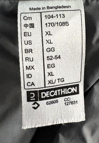 Chaqueta plumífero Forclaz MT100 Mujer Gris Talla