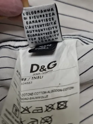 Camicia uomo D&G Slim righe
