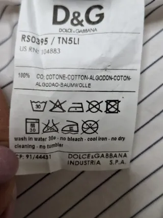 Camicia uomo D&G Slim righe