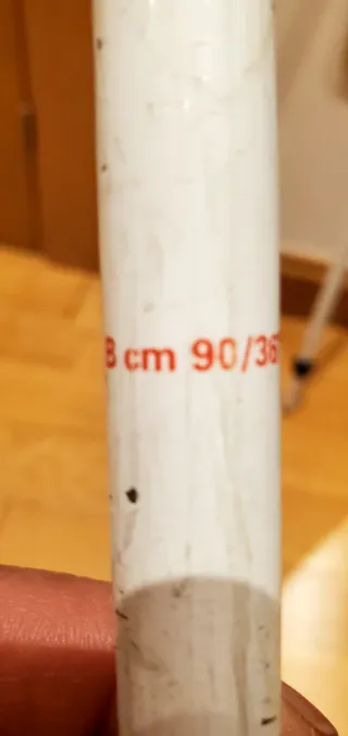 Esquís Wedze 104cm con bastones.