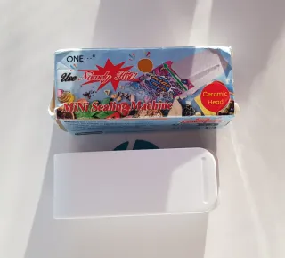 Mini sellador de bolsas.