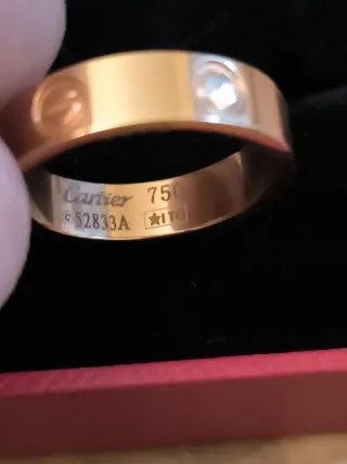 Anillo Cartier Oro y Diamantes