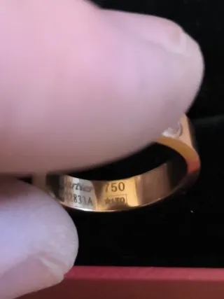 Anillo Cartier Oro y Diamantes