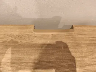 Mueble TV Ikea madera y beige