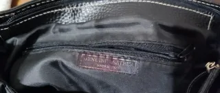 Borsa a spalla in pelle nera