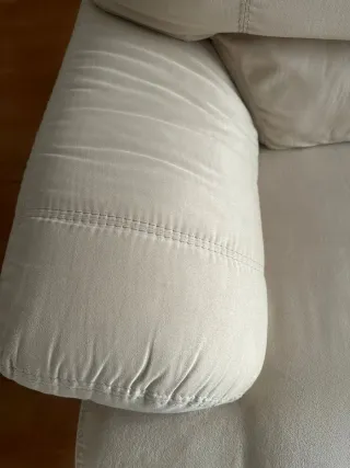 Sofá de 3 y 2 plazas beige