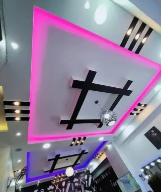 Trabajos de yeso marroquí tradicional y moderno