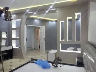 Trabajos de yeso marroquí tradicional y moderno