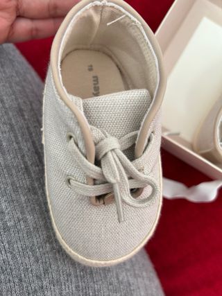 Scarpine neonato eleganti in tessuto